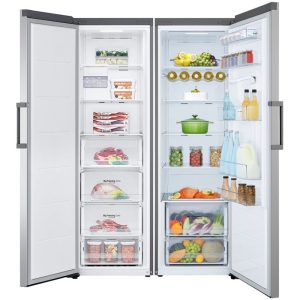 یخچال و فریزر دوقلو ال جی مدل F411-B414 نقره ای
