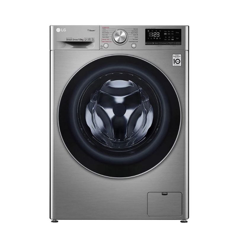 ماشین لباسشویی ال جی 9 کیلویی V5 استیل مدل F4V5VYP0W ماشین لباسشویی ال جی 9 کیلویی V5 استیل مدل F4V5VYP0W